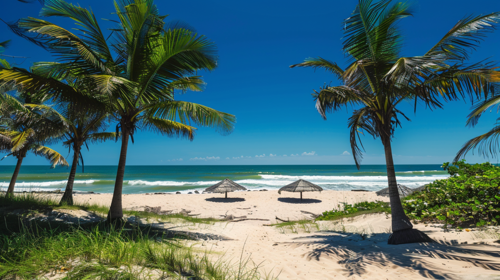 Típica praia no Rio de janeiro